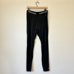 SMARTWOOL Merino 150 Baselayer Pants Black Pull On Cozy Thermal Outdoor